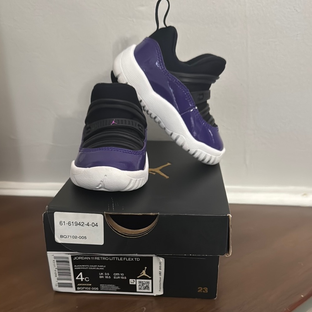 Jordan Retro Little Flex TD Kids Shoes - Purple
